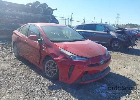 2021 Toyota Prius Le z USA, uszkodzony, nr VIN JTDKAMFU9M3143184